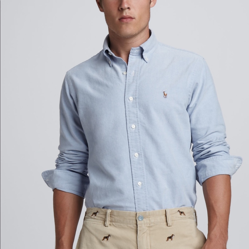 Ralph Lauren custom fit long sleeve oxford shirt